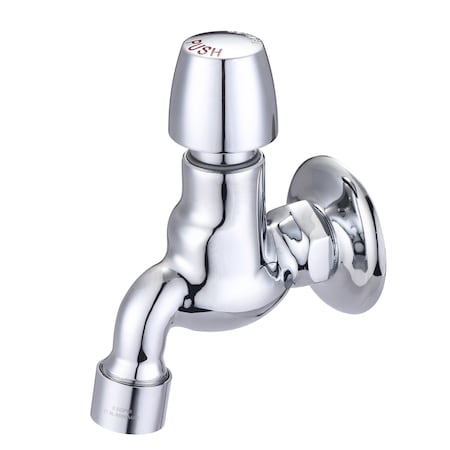 Central Brass Slow-Close Wallmount Faucet in Chrome 0033-1/2HA-N2